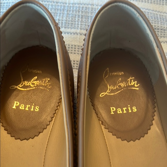 Christian Louboutin Women's Tan Leather Ballet Flats - Picture 5 of 8